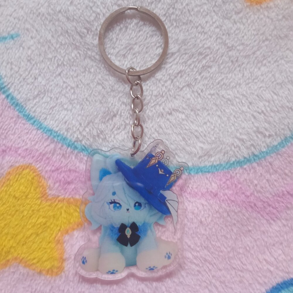 PLUSHSHOP Genshin Impact Furina Meow Keychain